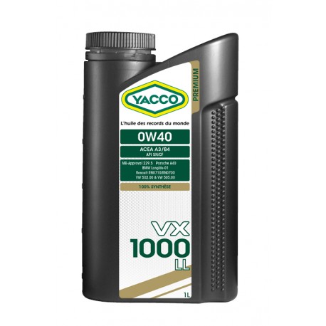 YACCO VX 1000 LL 0W40 1L